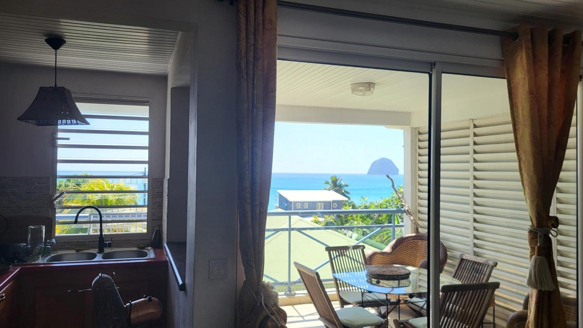 Le chant du Diamant calme vue mer et plage à 50 m Le Diamant Extérieur photo
